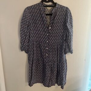 Max Studio Couper Floral Print 3/4 Sleeve Dress XS‎